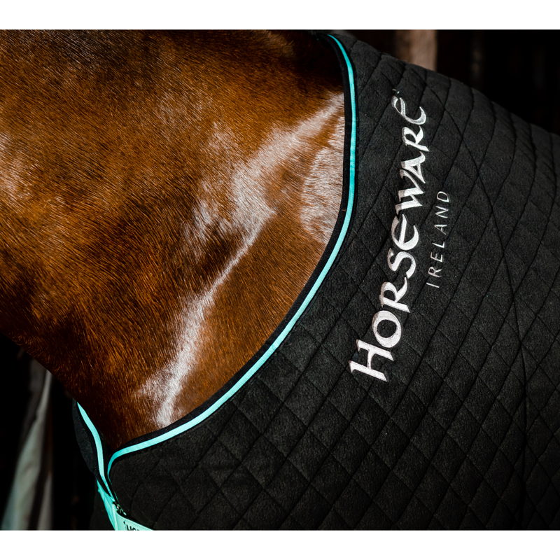 Horseware Autumn Cooler - Black/Aqua/Silver-12